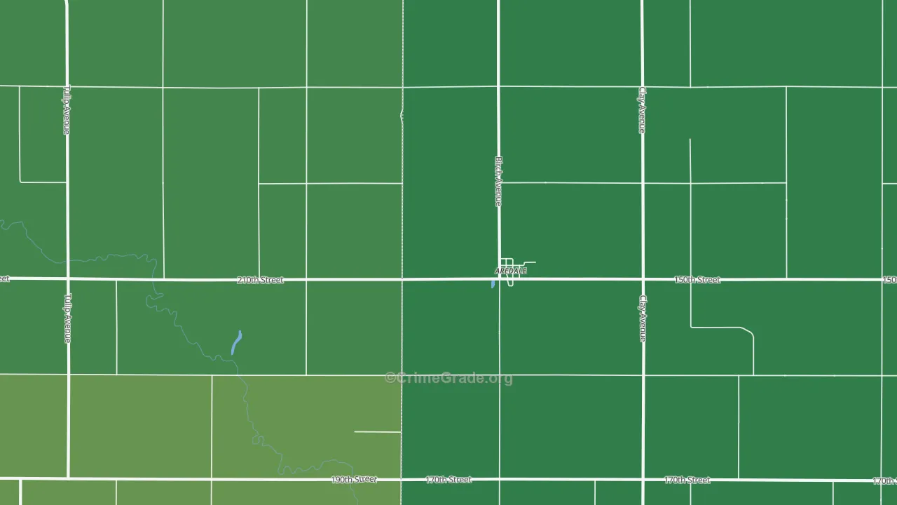 50605, IA Map of Vehicle Theft Rates