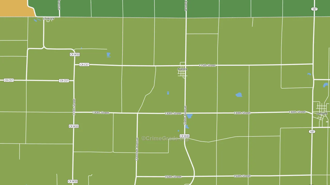 50607, IA Map of Vehicle Theft Rates