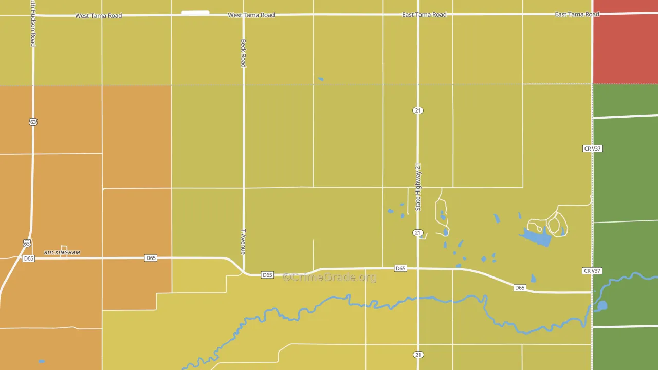 50612, IA Map of Vehicle Theft Rates