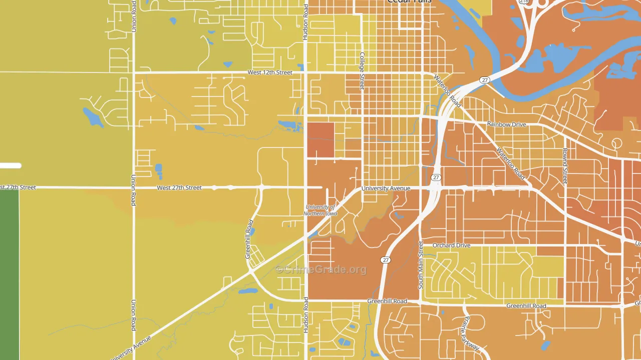 50614, IA Map of Vehicle Theft Rates
