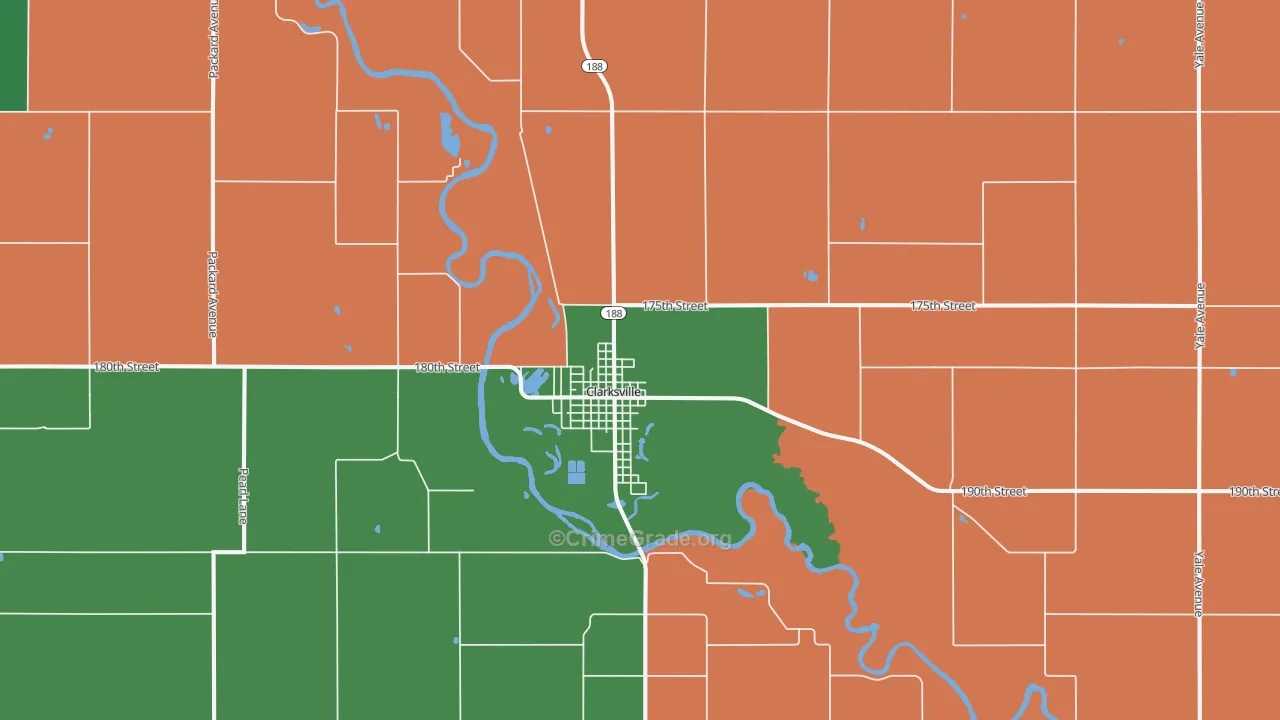 50619, IA Map of Vehicle Theft Rates