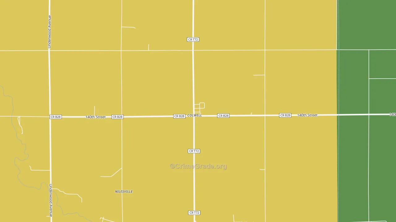 50620, IA Map of Vehicle Theft Rates
