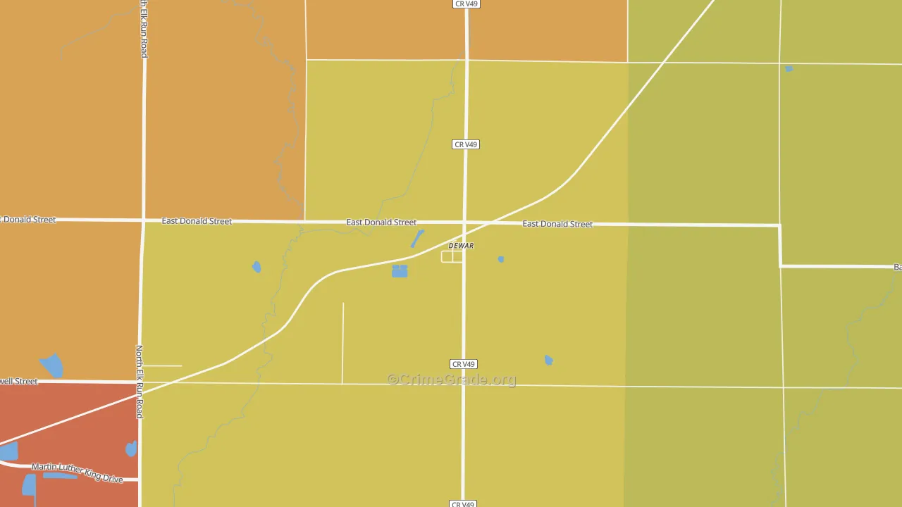 50623, IA Map of Vehicle Theft Rates