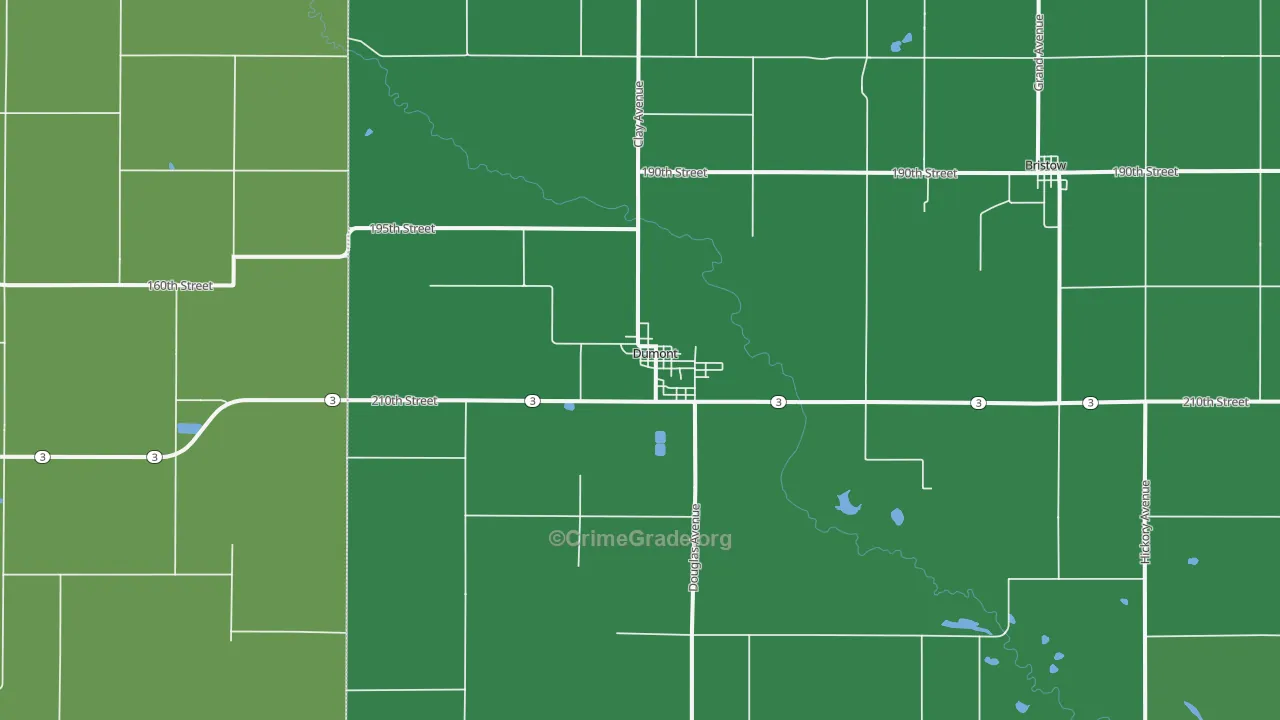 50625, IA Map of Vehicle Theft Rates