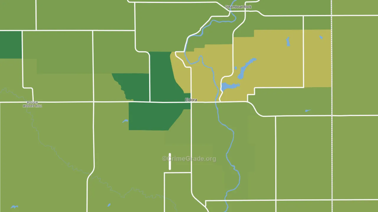 50627, IA Map of Vehicle Theft Rates