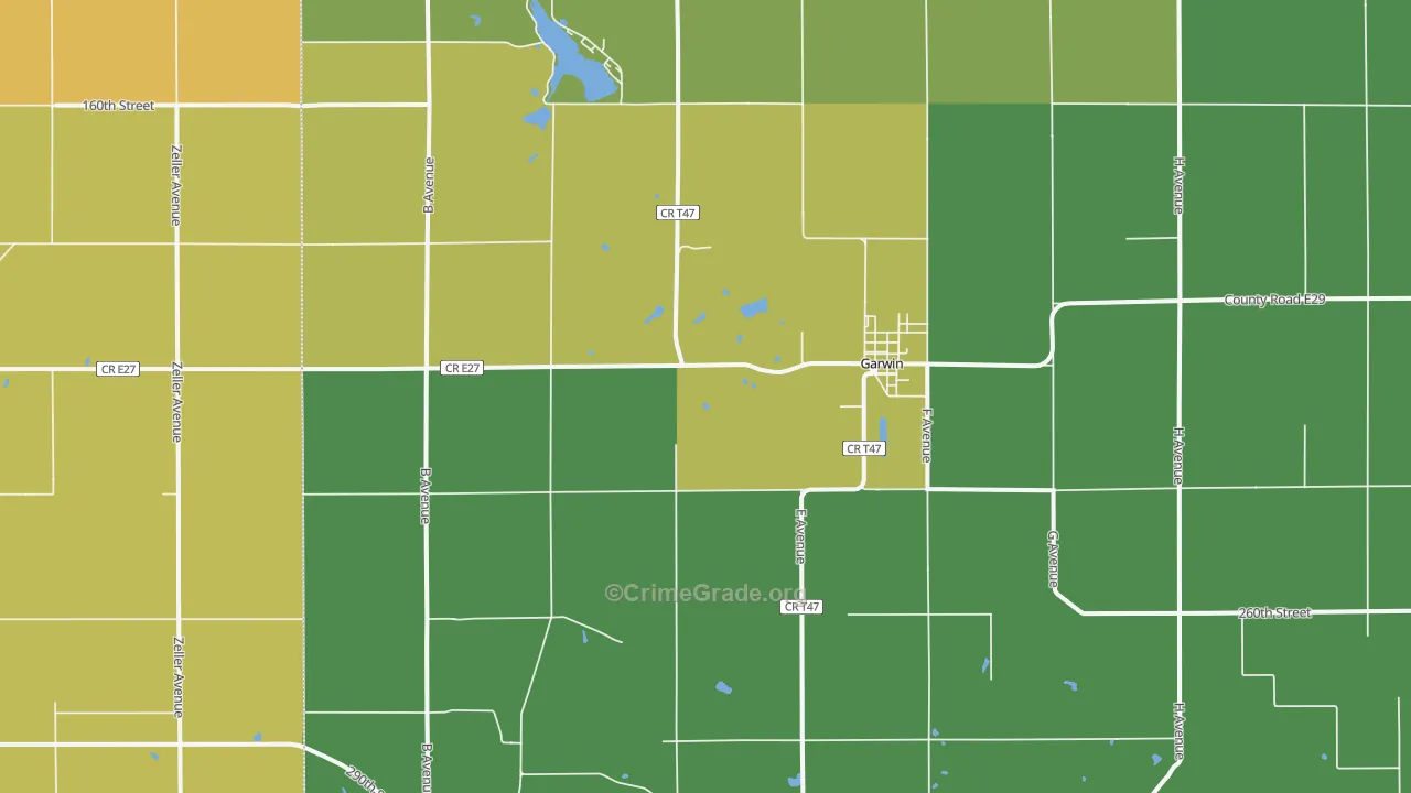 50632, IA Map of Vehicle Theft Rates