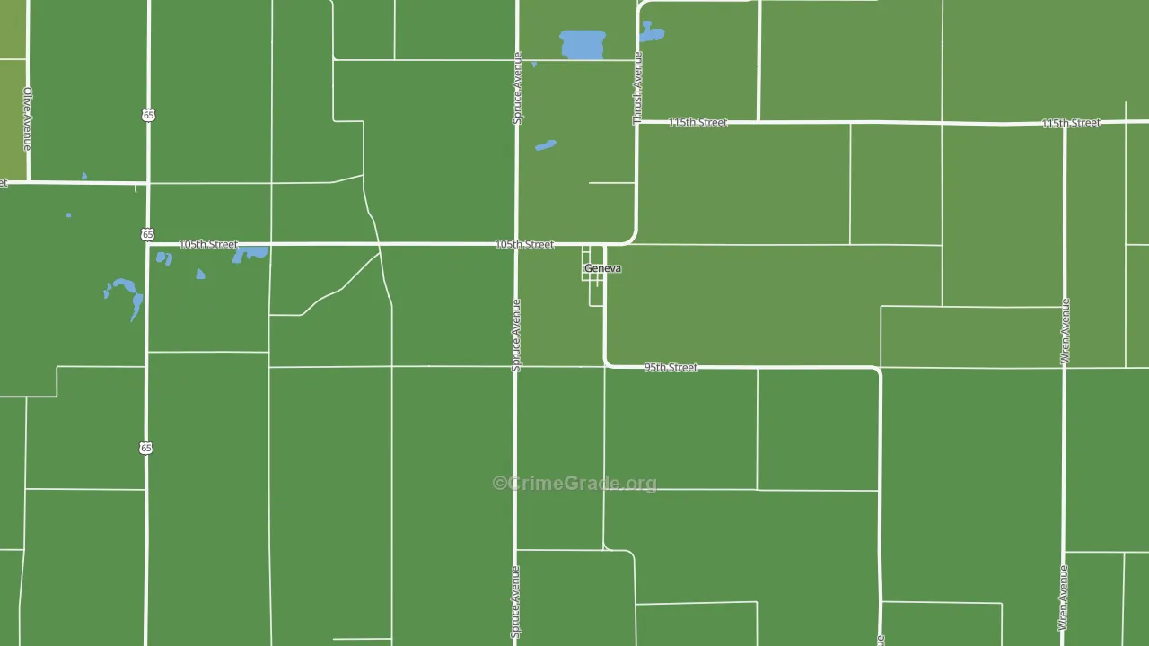 50633, IA Map of Vehicle Theft Rates