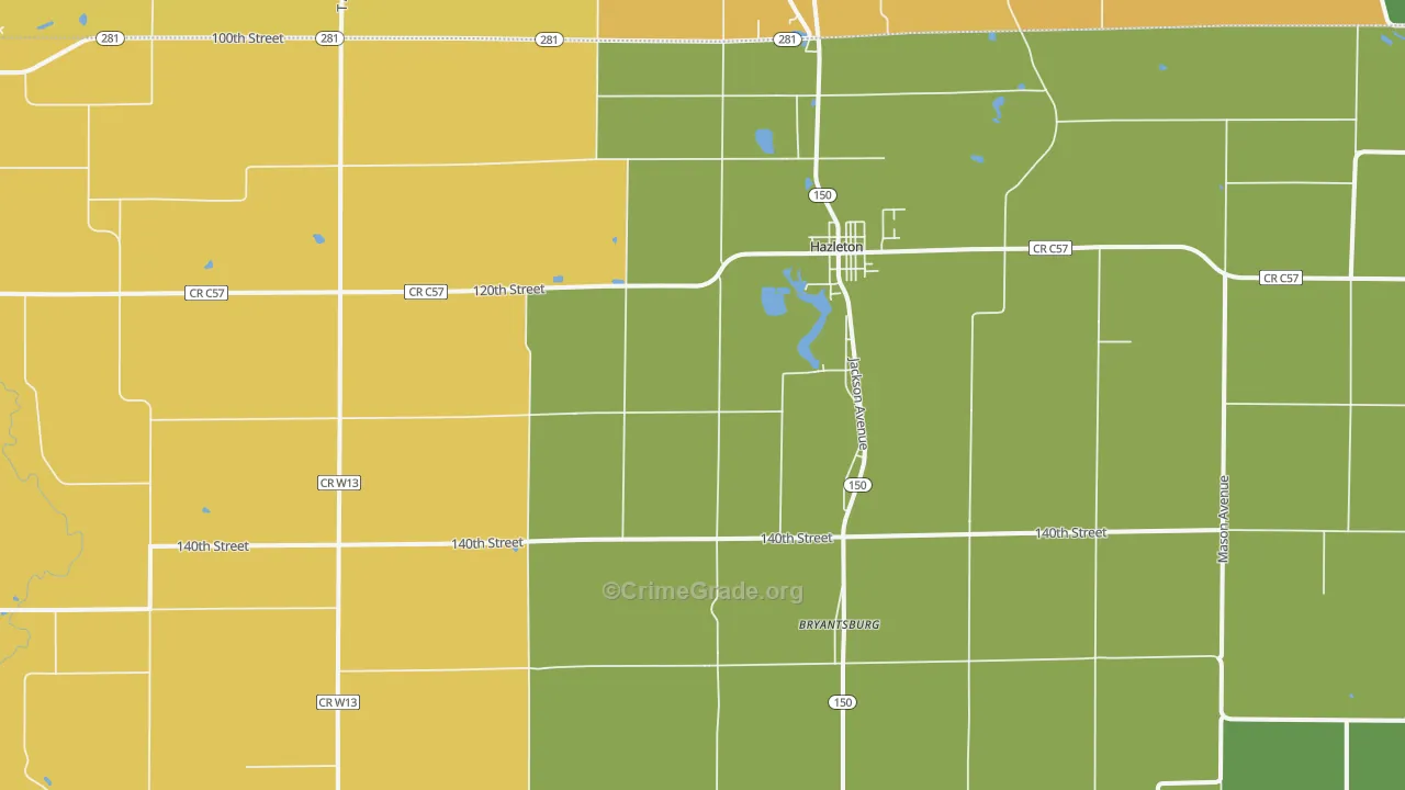 50641, IA Map of Vehicle Theft Rates