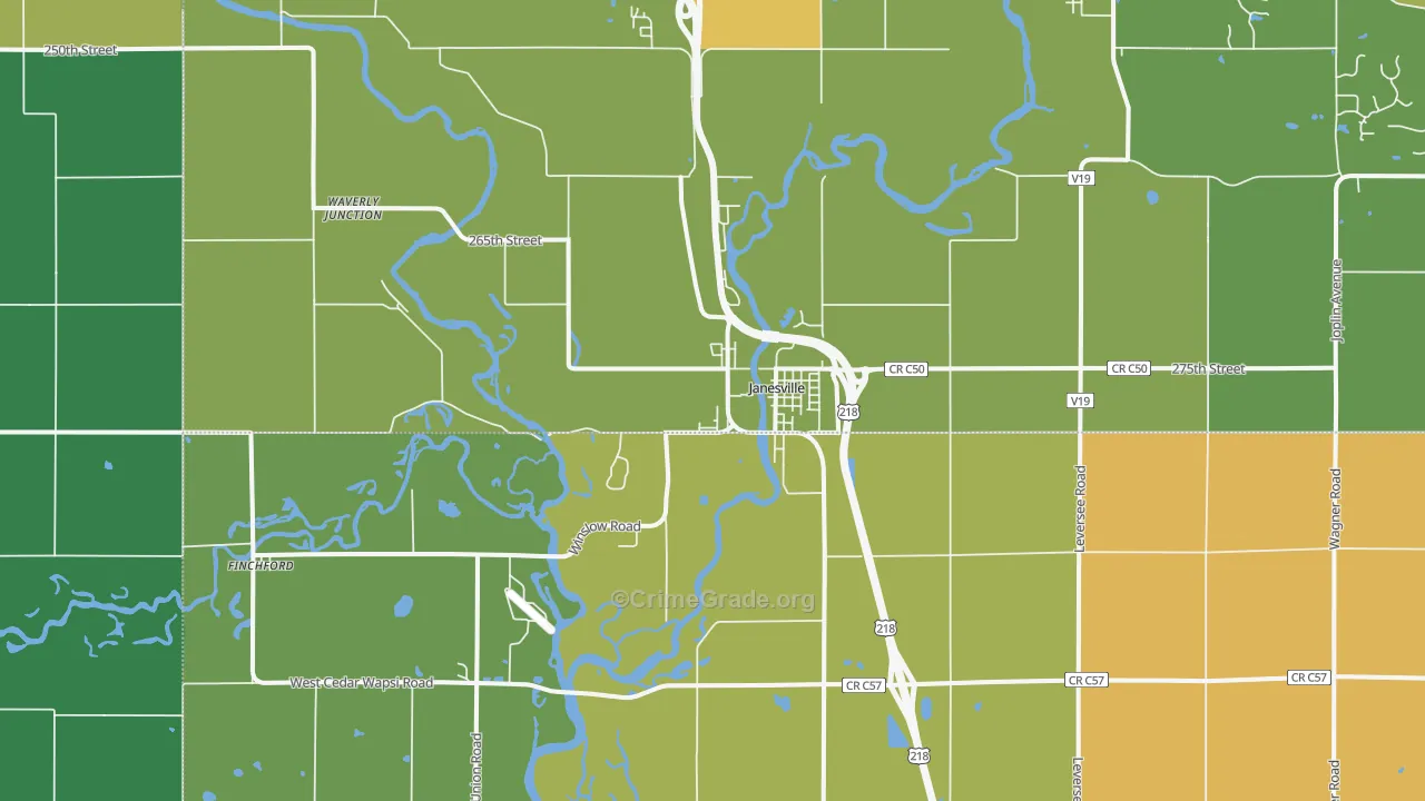50647, IA Map of Vehicle Theft Rates