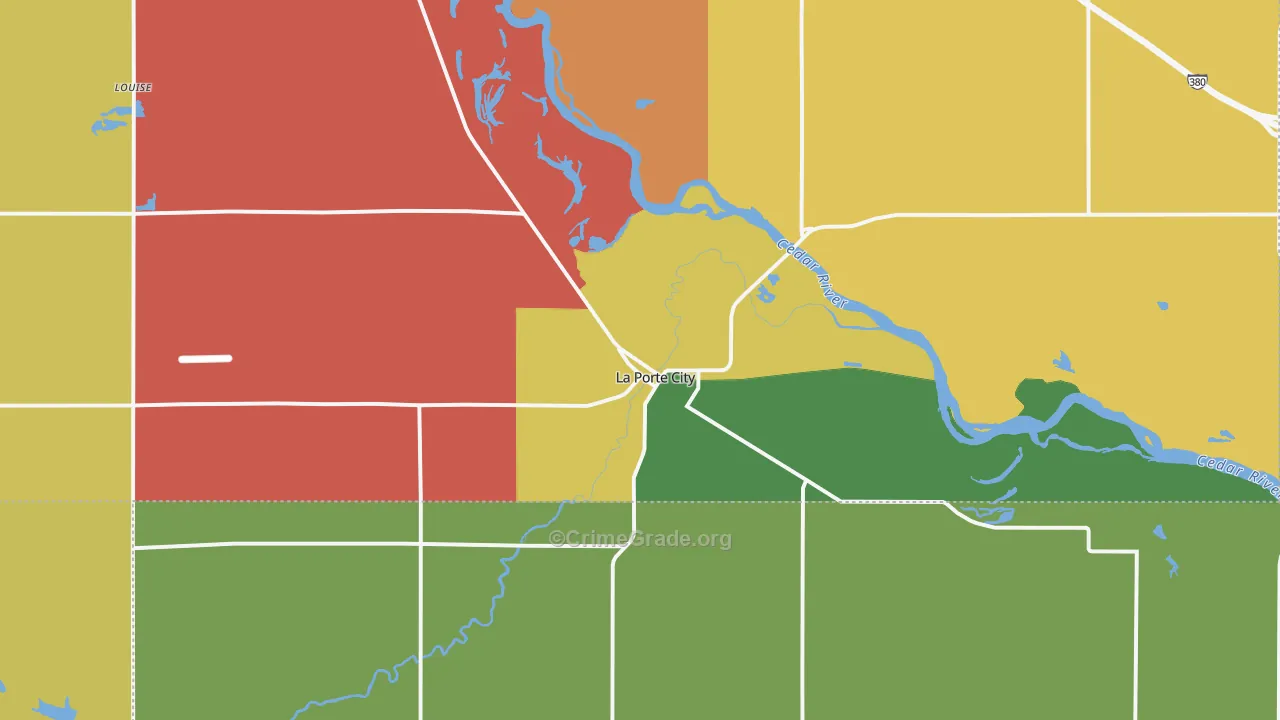 50651, IA Map of Vehicle Theft Rates