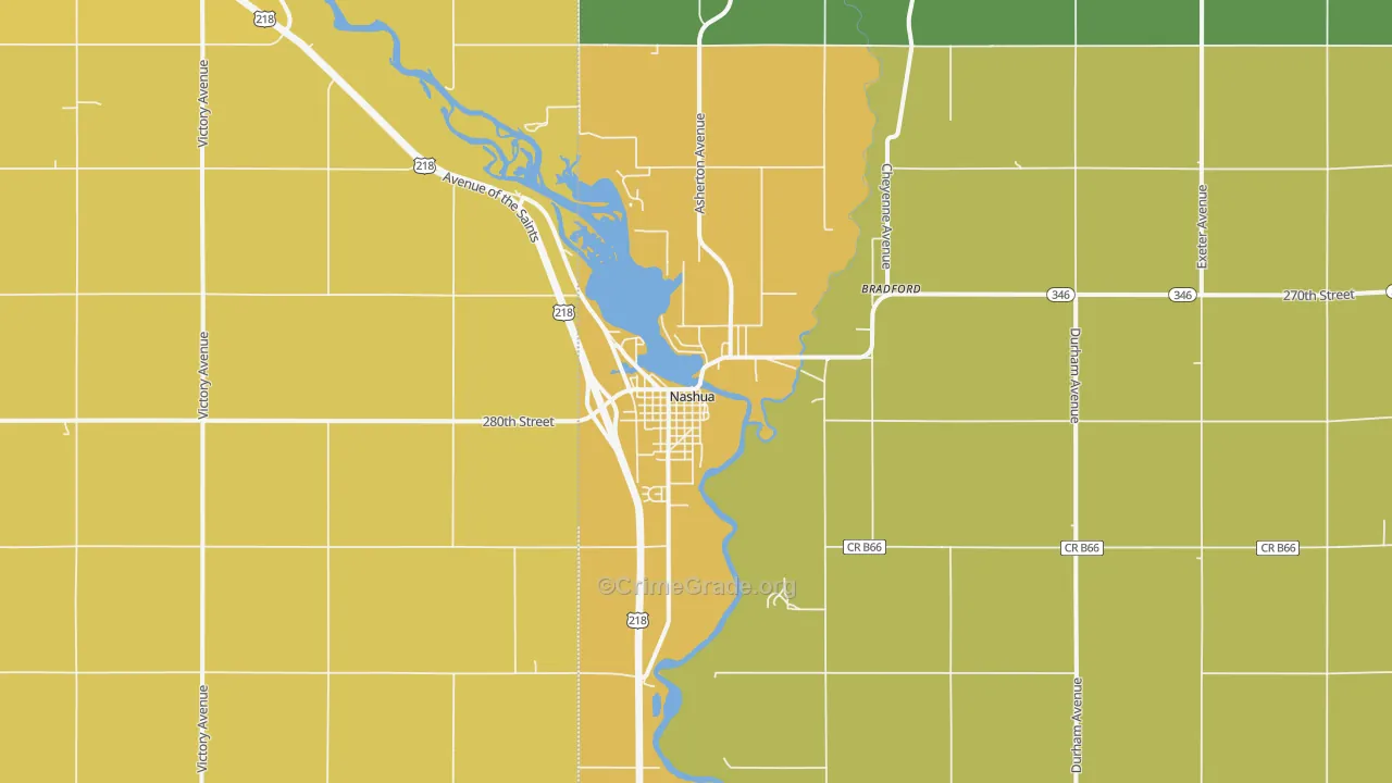 50658, IA Map of Vehicle Theft Rates