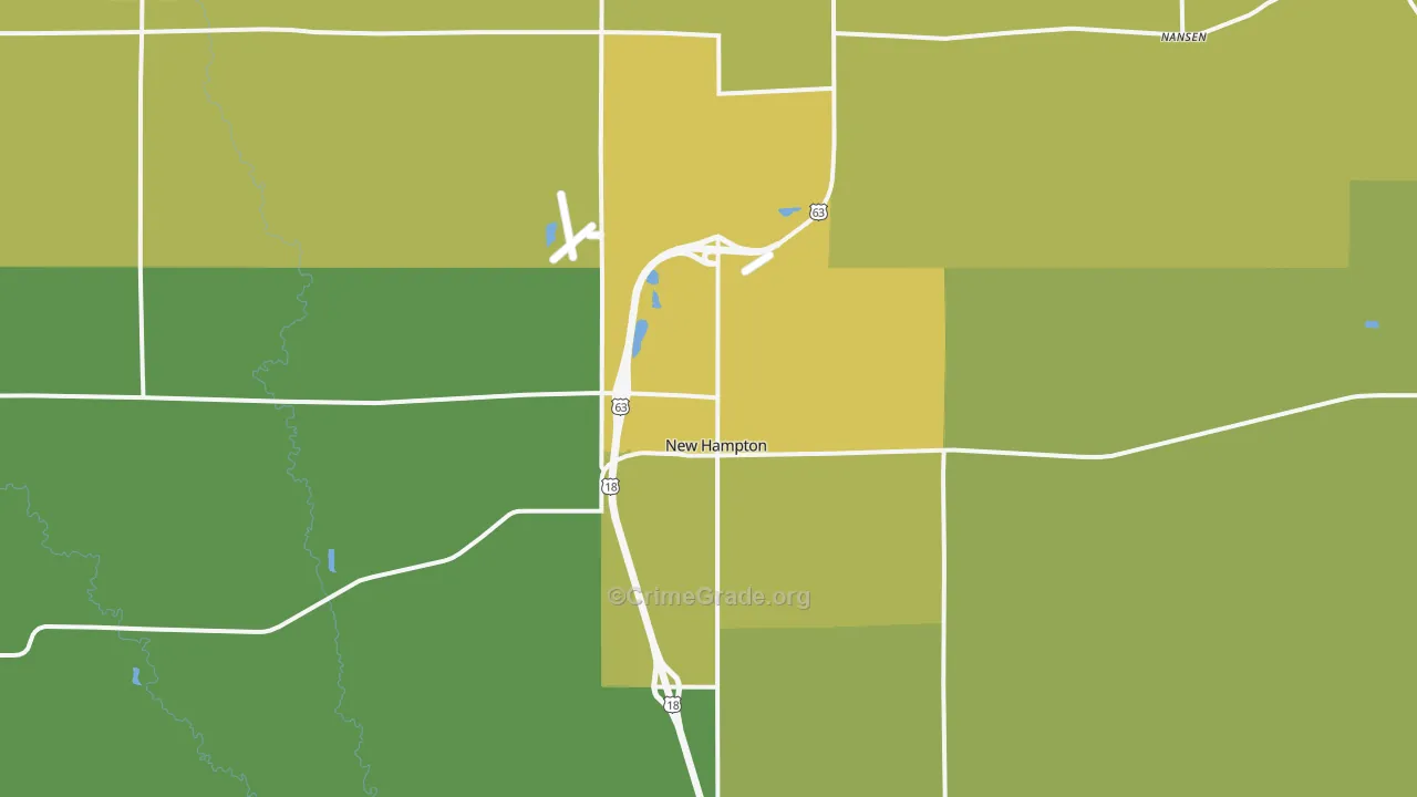 50659, IA Map of Vehicle Theft Rates
