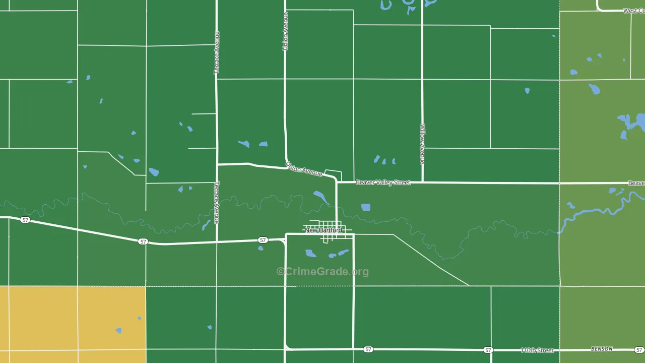 50660, IA Map of Vehicle Theft Rates