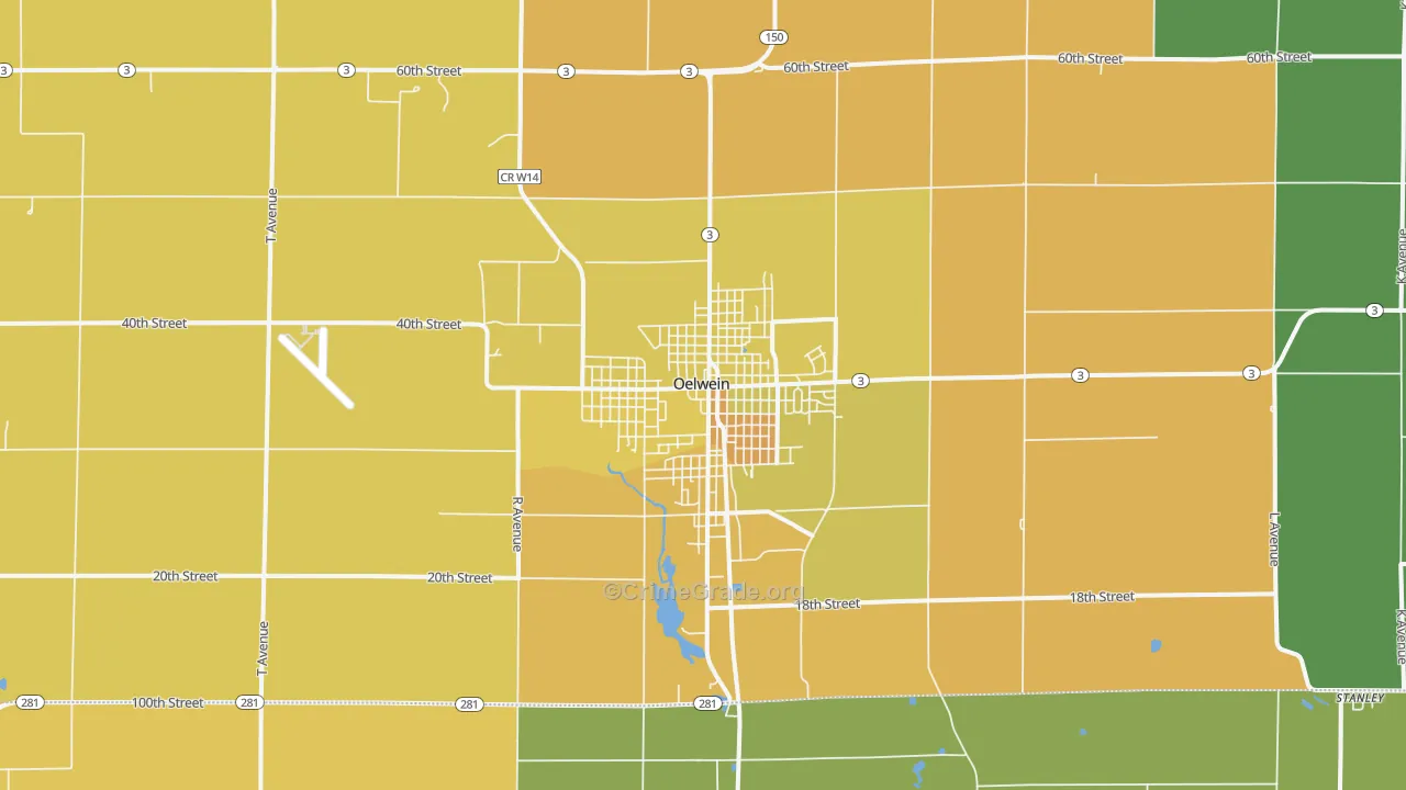50662, IA Map of Vehicle Theft Rates