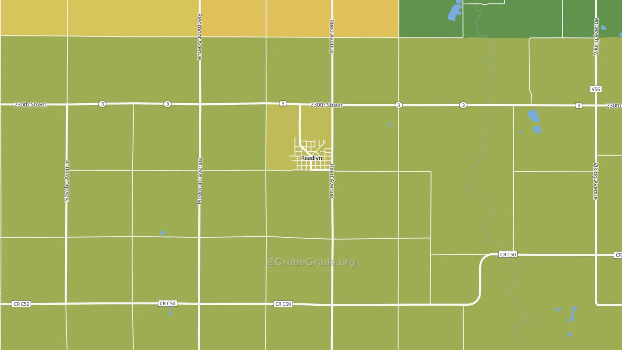 50668, IA Map of Vehicle Theft Rates