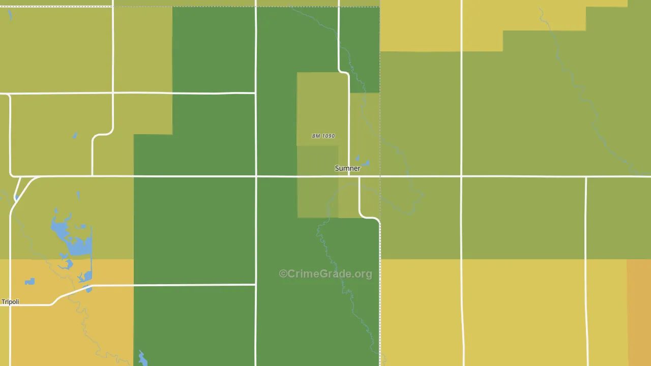 50674, IA Map of Vehicle Theft Rates