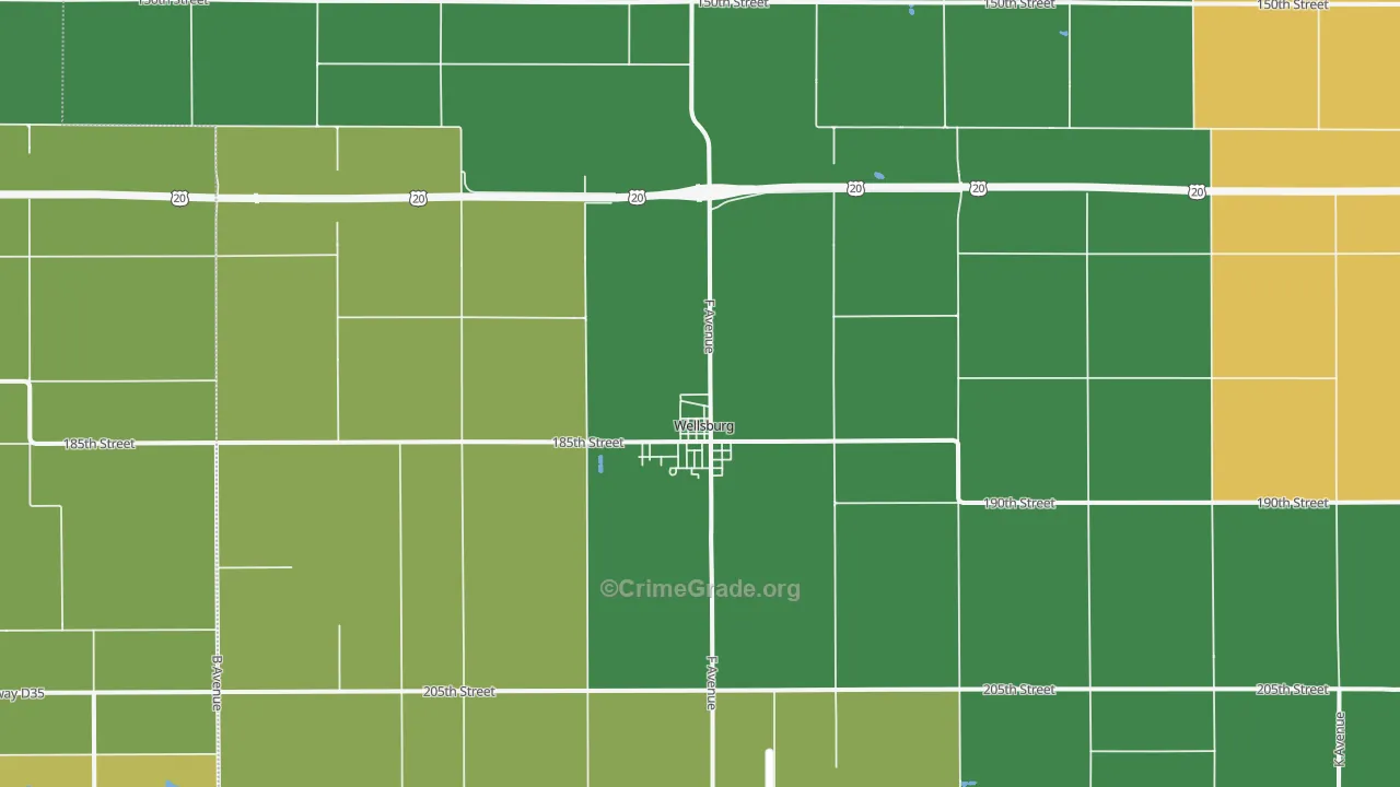 50680, IA Map of Vehicle Theft Rates