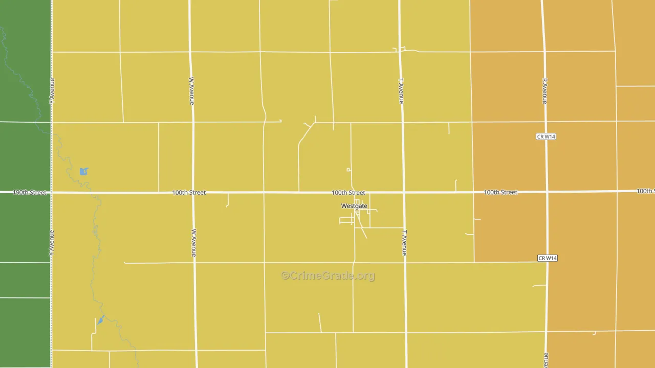 50681, IA Map of Vehicle Theft Rates