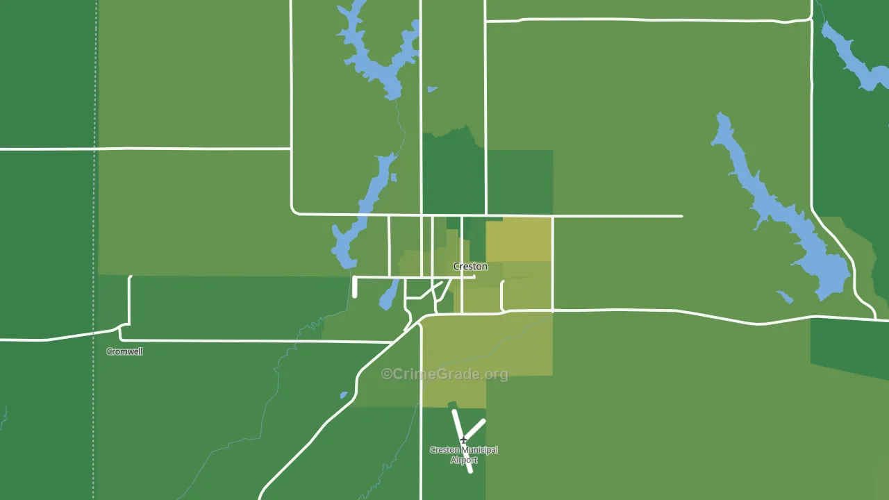 50801, IA Map of Vehicle Theft Rates