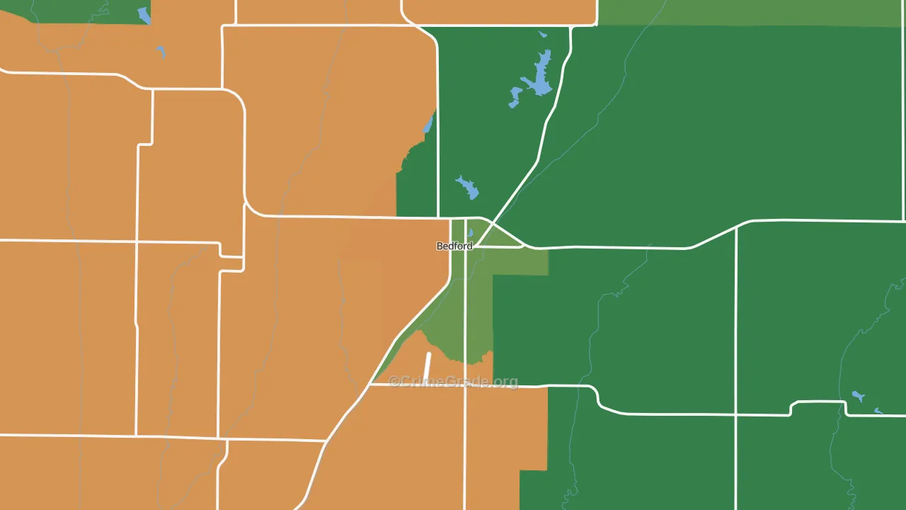 50833, IA Map of Vehicle Theft Rates