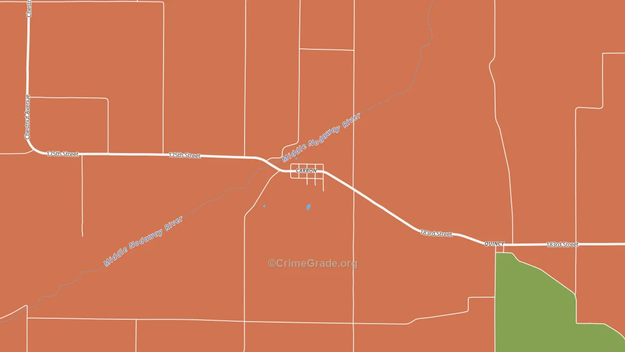 50839, IA Map of Vehicle Theft Rates