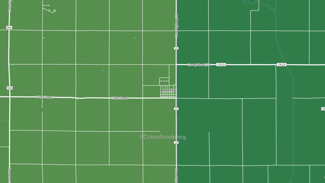 50840, IA Map of Vehicle Theft Rates
