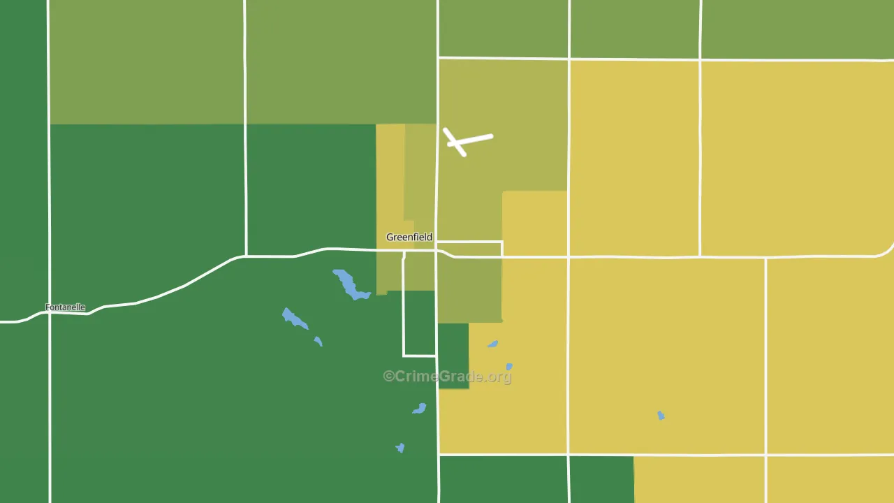 50849, IA Map of Vehicle Theft Rates