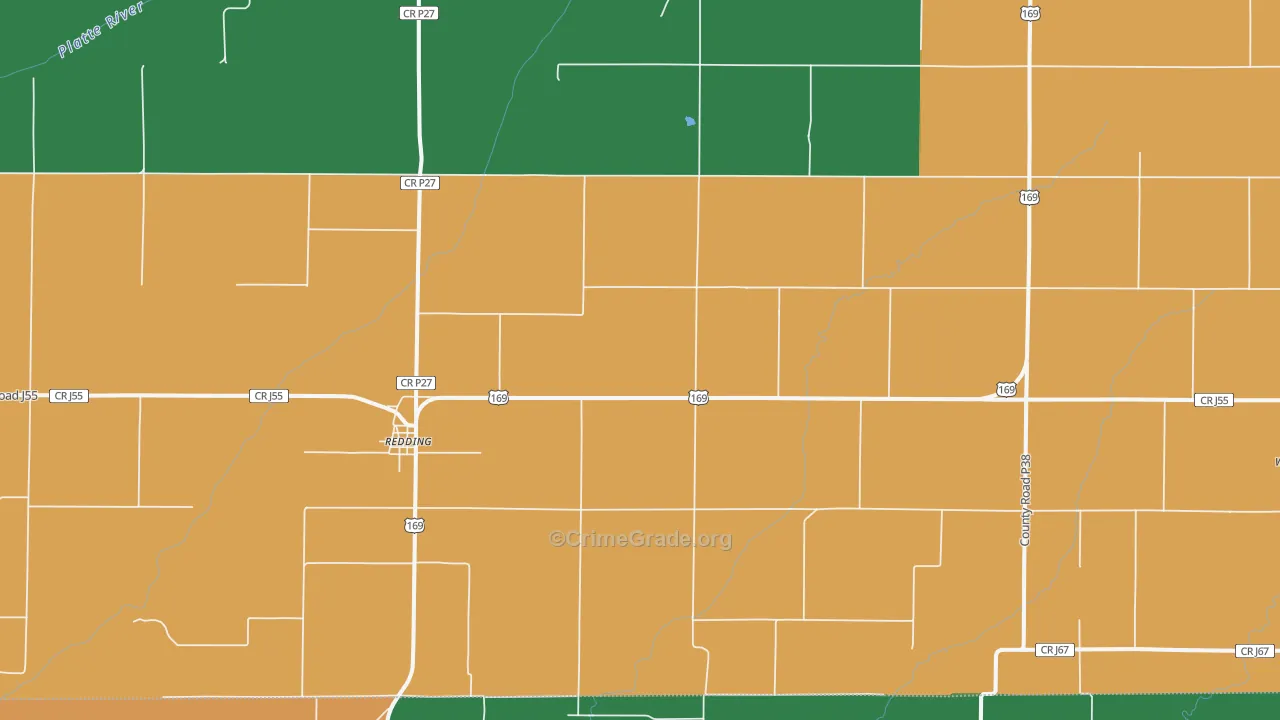 50860, IA Map of Vehicle Theft Rates