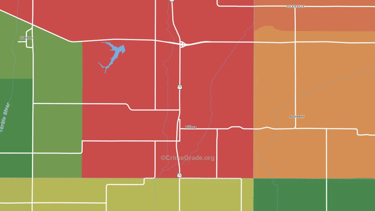 50864, IA Map of Vehicle Theft Rates
