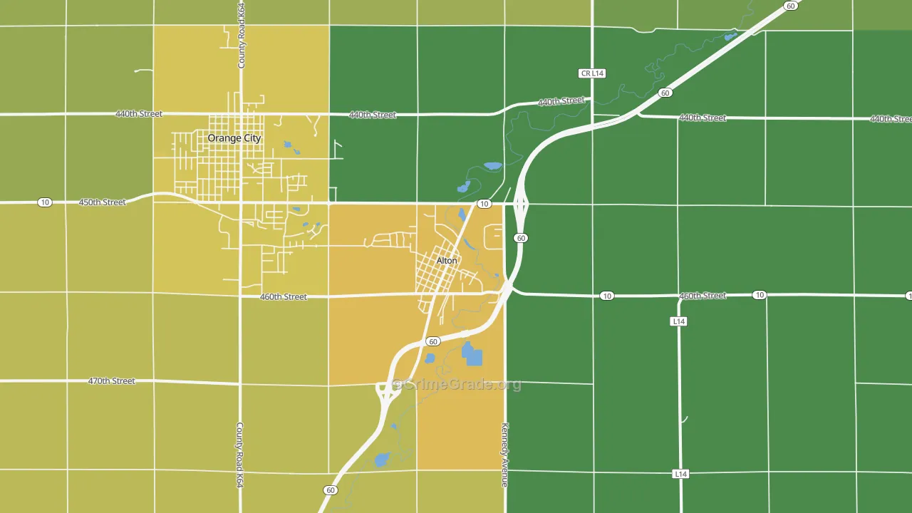 51003, IA Map of Vehicle Theft Rates