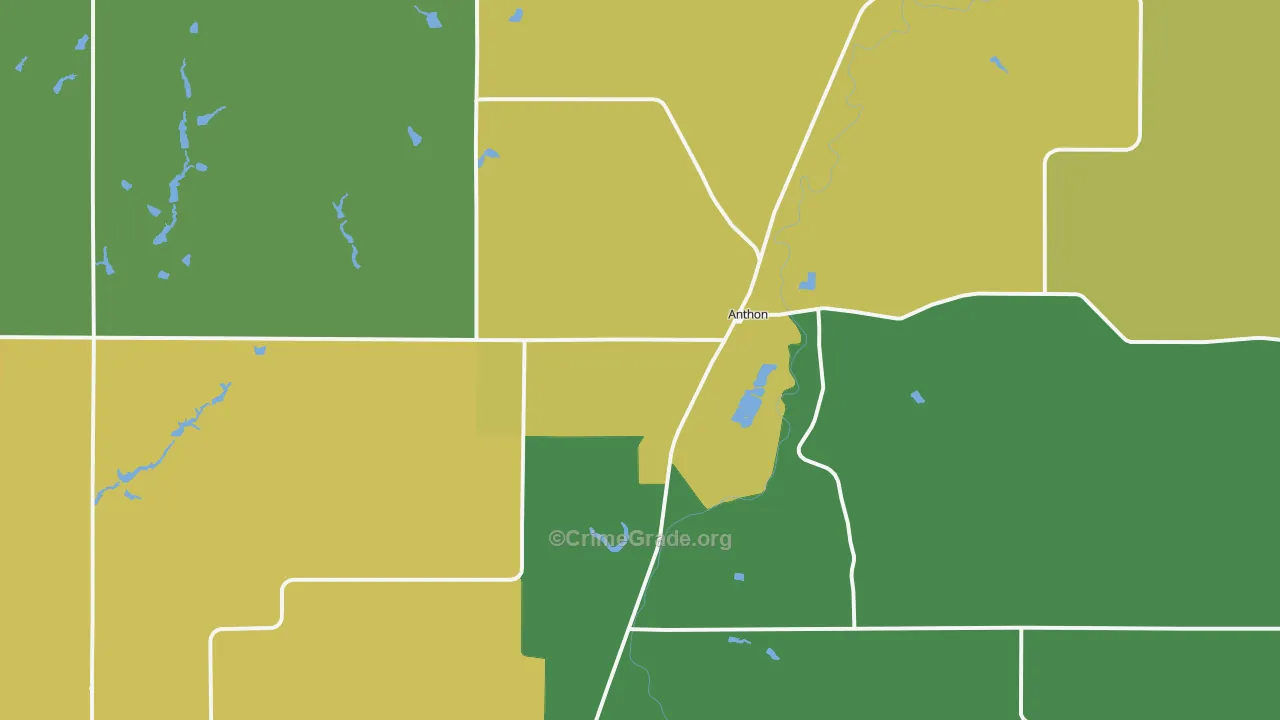 51004, IA Map of Vehicle Theft Rates