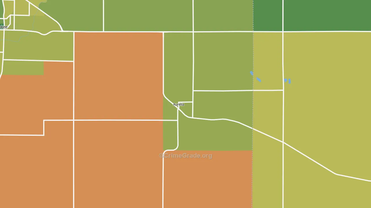 51005, IA Map of Vehicle Theft Rates