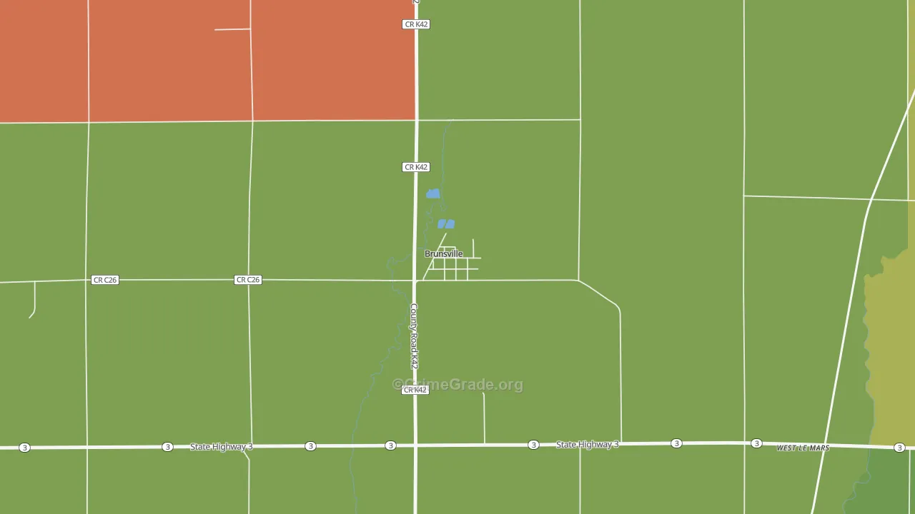 51008, IA Map of Vehicle Theft Rates