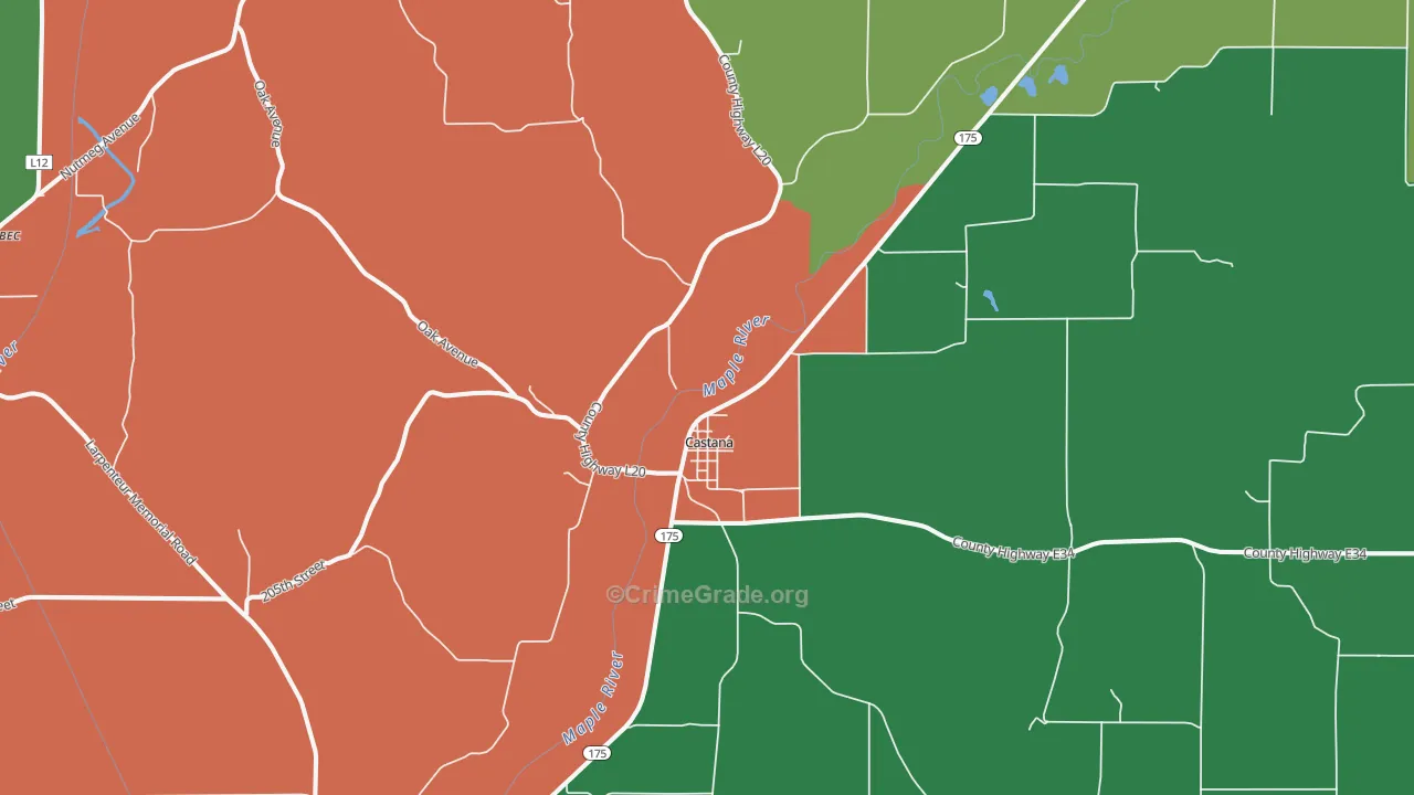 51010, IA Map of Vehicle Theft Rates