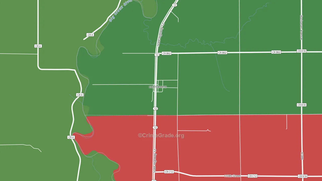 51011, IA Map of Vehicle Theft Rates