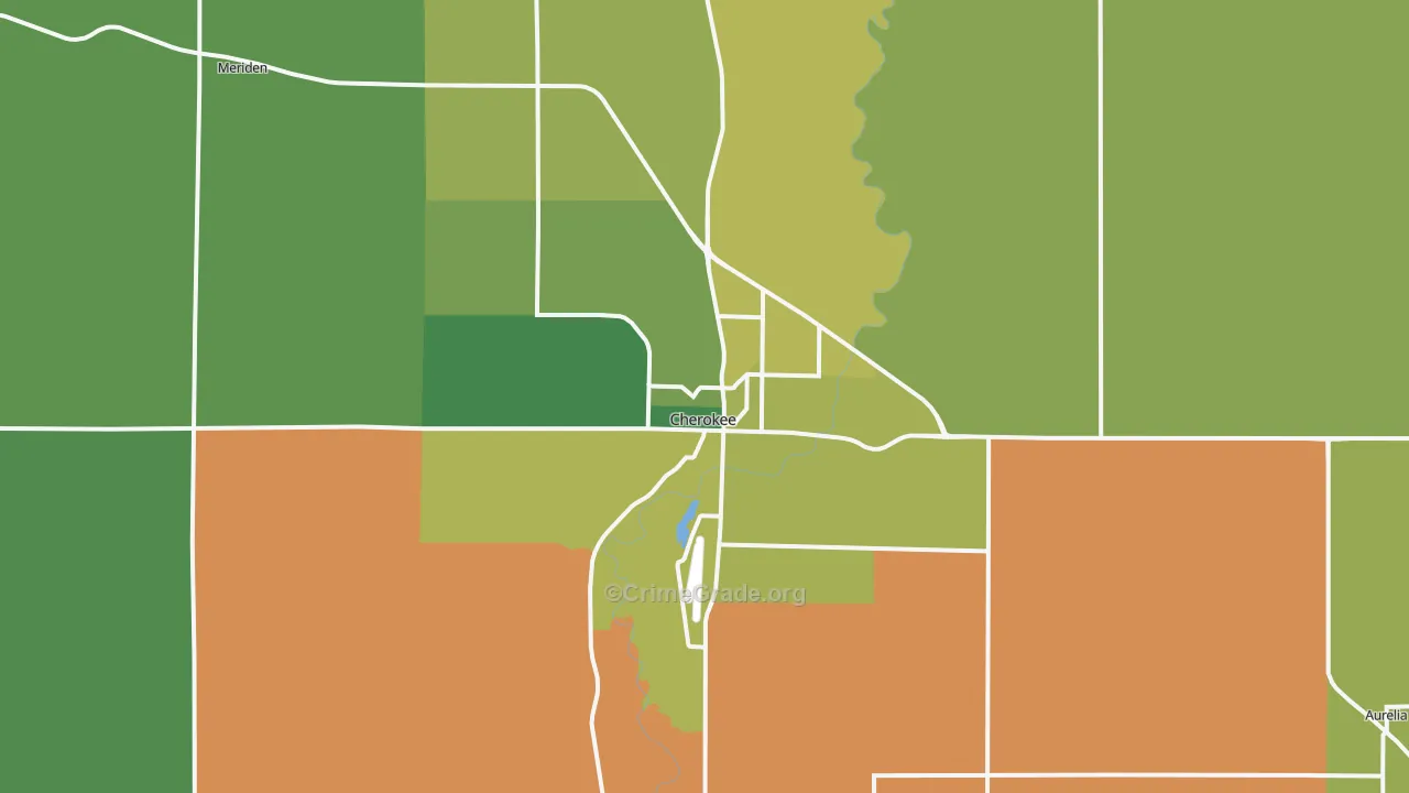51012, IA Map of Vehicle Theft Rates