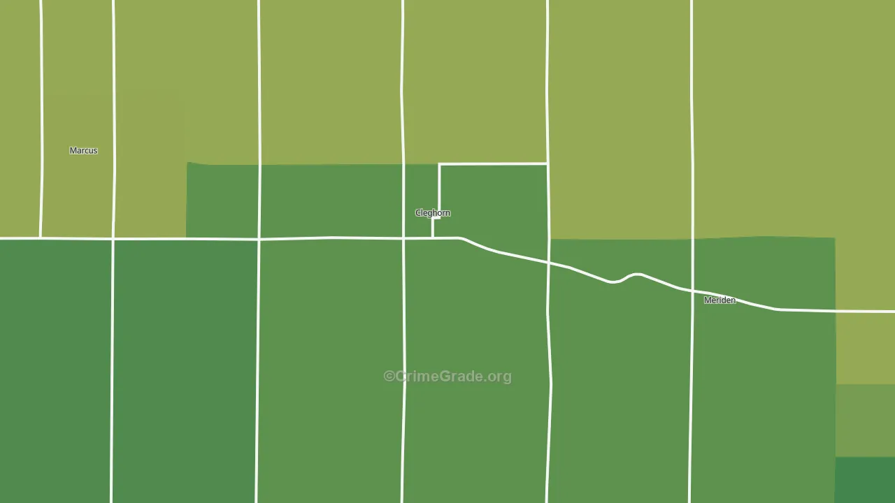 51014, IA Map of Vehicle Theft Rates