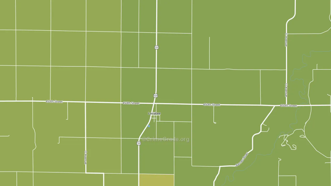 51029, IA Map of Vehicle Theft Rates