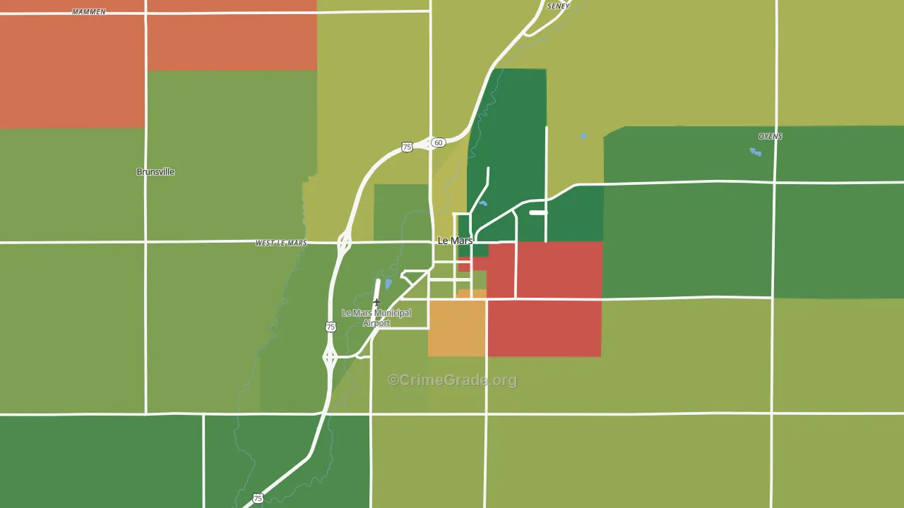 51031, IA Map of Vehicle Theft Rates