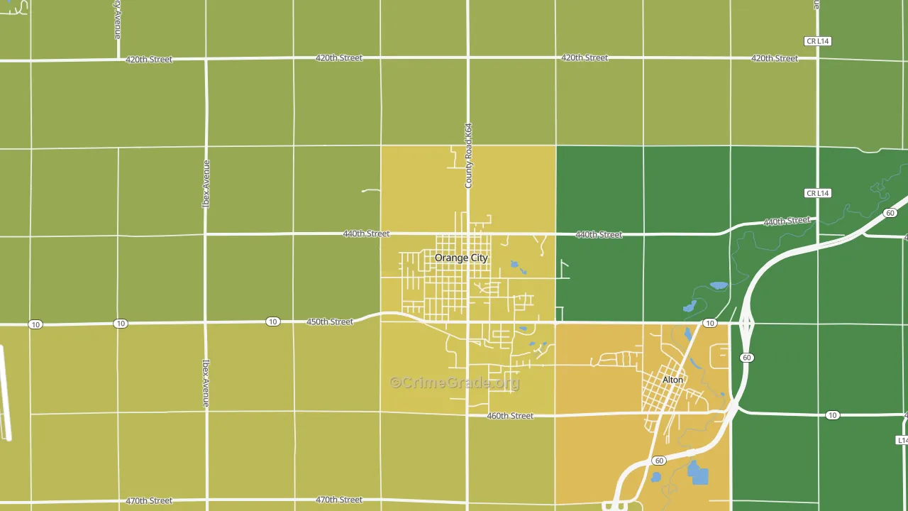 51041, IA Map of Vehicle Theft Rates