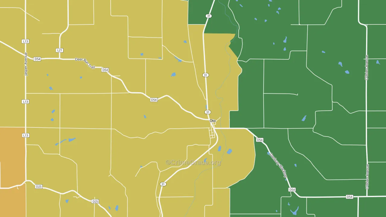 51044, IA Map of Vehicle Theft Rates