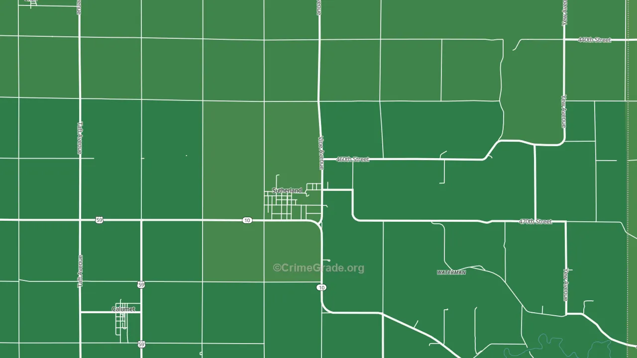 51058, IA Map of Vehicle Theft Rates