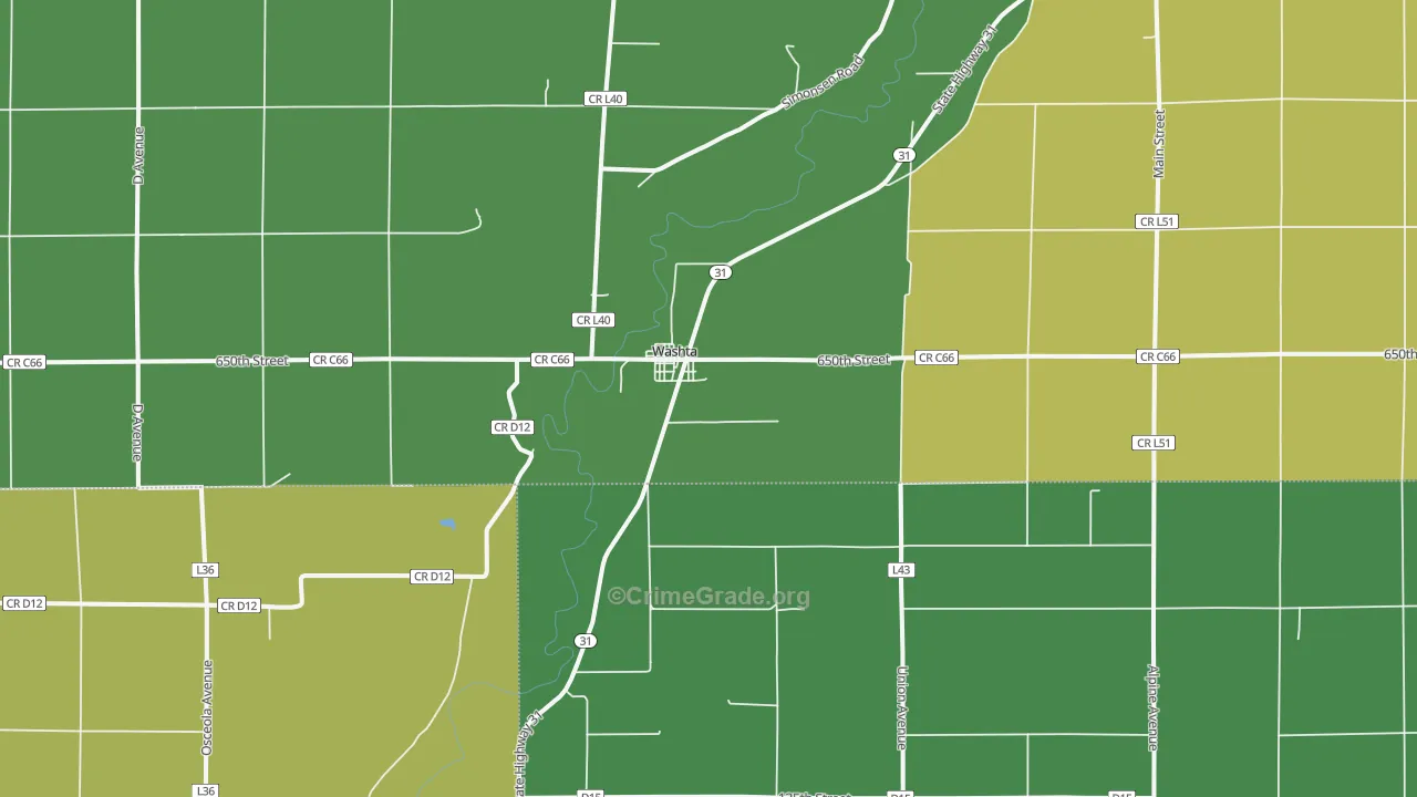 51061, IA Map of Vehicle Theft Rates