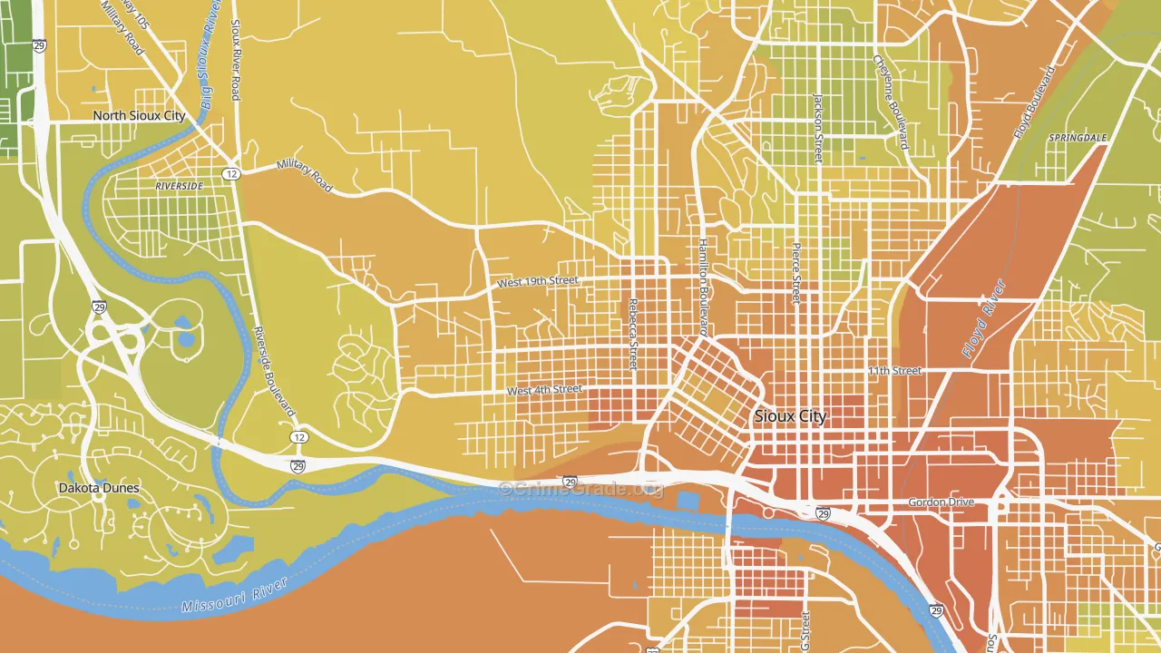 51103, IA Map of Vehicle Theft Rates