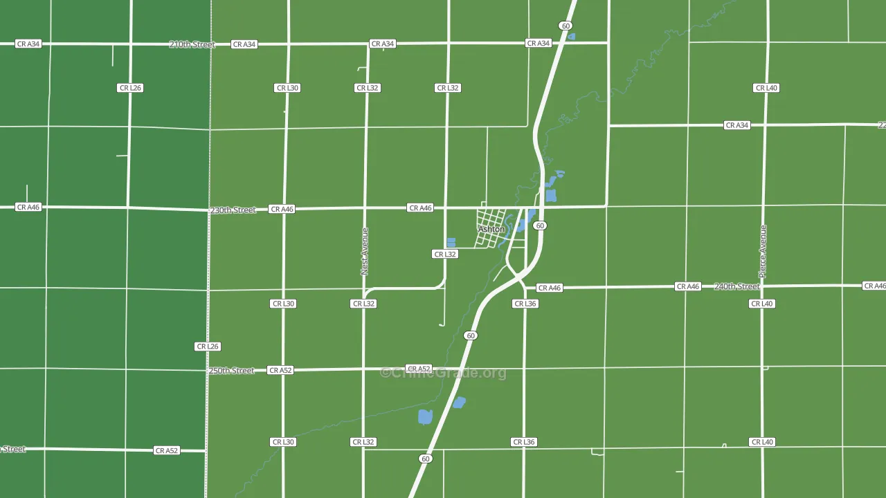 51232, IA Map of Vehicle Theft Rates