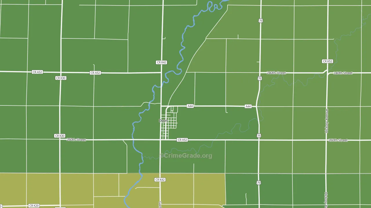 51235, IA Map of Vehicle Theft Rates