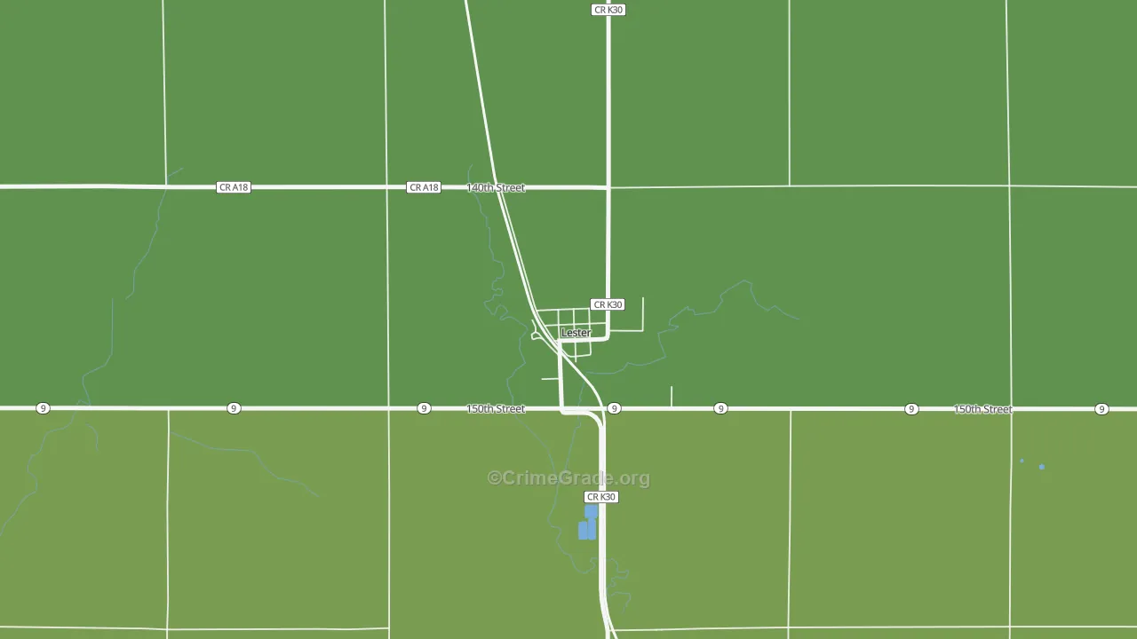 51242, IA Map of Vehicle Theft Rates