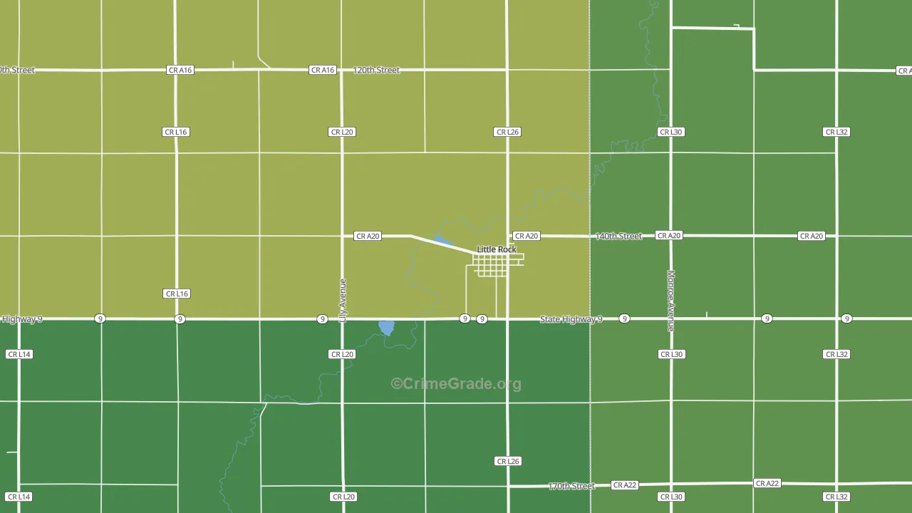 51243, IA Map of Vehicle Theft Rates