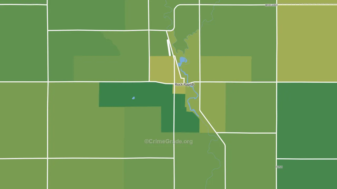51246, IA Map of Vehicle Theft Rates