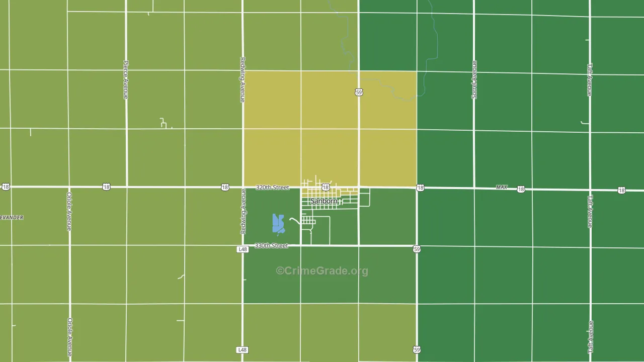 51248, IA Map of Vehicle Theft Rates